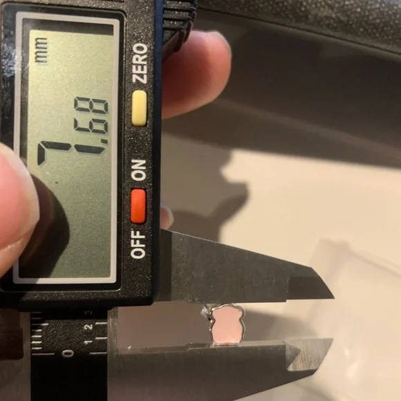 Tous Pink Silver ROSE QUARTZ Stone Earrings Silver Studs - Picture 6 of 16